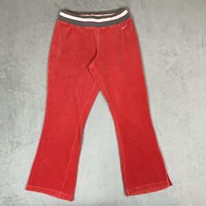 Vintage Baggy Nike Track Pants Womens Medium Wide Leg Baggy Sweatpants Red Flare